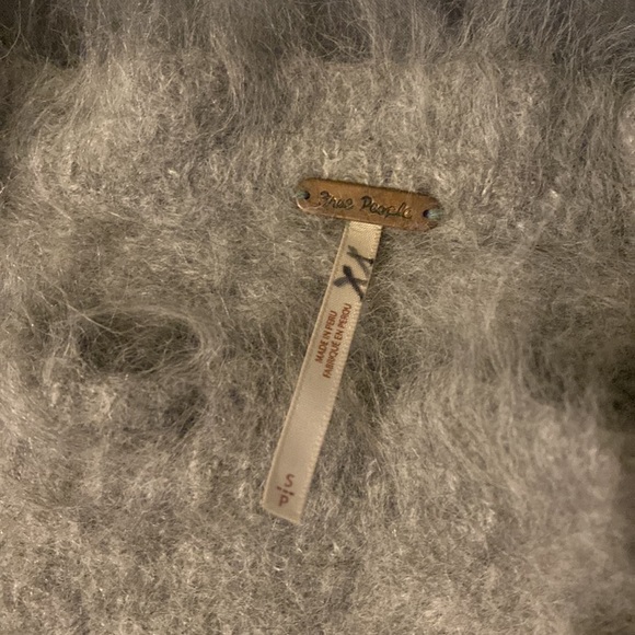 Free People Cropped Sweater sz Small Alpaca Wool - Picture 2 of 4